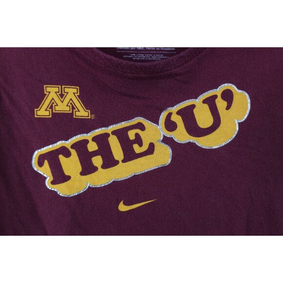 Retro Y2K Nike Womens Small Slim Fit The U University of Minnesota T-Shirt - Picture 4 of 15